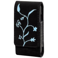 Hama  Flora  Mobile Phone Holster, black/blue (00092330)